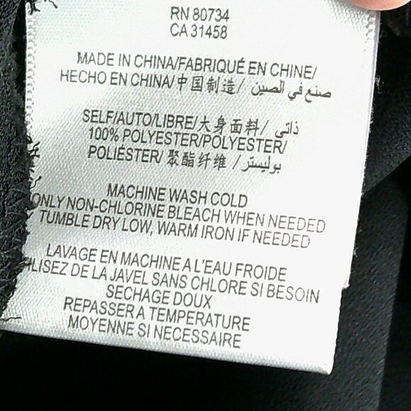 BCBGeneration - Sheer Black Fringed Top - Size Medium - Picture 6 of 6